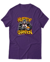 T-Shirt Αντρικό - Heart Of Champion - Color Thumbnail Σκούρο Μωβ