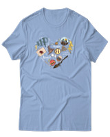 T-Shirt Αντρικό - Heart Of Magic - Color Thumbnail Γαλάζιο