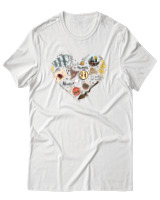 T-Shirt Αντρικό - Heart Of Magic - Color Thumbnail Άσπρο