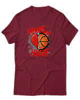T-Shirt Αντρικό - Heart Over Height - Color Thumbnail Σκούρο Κόκκινο