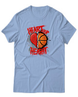 T-Shirt Αντρικό - Heart Over Height - Color Thumbnail Γαλάζιο