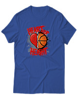 T-Shirt Αντρικό - Heart Over Height - Color Thumbnail Μπλε Ρουά