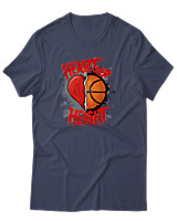 T-Shirt Αντρικό - Heart Over Height - Color Thumbnail Μπλε Γκρι