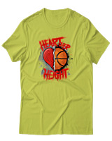 T-Shirt Αντρικό - Heart Over Height - Color Thumbnail Λαχανί