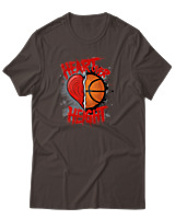 T-Shirt Αντρικό - Heart Over Height - Color Thumbnail Καφέ