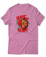 T-Shirt Αντρικό - Heart Over Height - Color Thumbnail Ροζ
