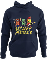 Φούτερ με κουκούλα - Heavy Metals Rocks - Color Thumbnail Navy Blue
