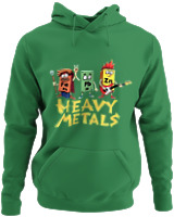 Φούτερ με κουκούλα - Heavy Metals Rocks - Color Thumbnail Kelly Green