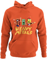 Φούτερ με κουκούλα - Heavy Metals Rocks - Color Thumbnail Orange