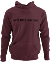 Φούτερ με κουκούλα - Hell Was Boring - Color Thumbnail Marron