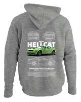 Φούτερ με κουκούλα Αντρικό - Hellcat - Color Thumbnail Γκρι Μελανζέ