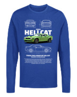 Μακρυμάνικο Μακό Αντρικό - Hellcat - Color Thumbnail Μπλε Ρουά