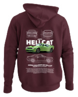Φούτερ με κουκούλα - Hellcat - Color Thumbnail Marron