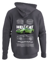 Φούτερ με κουκούλα - Hellcat - Color Thumbnail Ανθρακί
