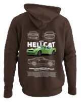 Φούτερ με κουκούλα - Hellcat - Color Thumbnail Καφέ