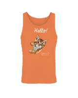 Αμάνικο Μπλουζάκι Αντρικό - Hello Cat - Color Thumbnail Peach