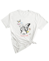 T-Shirt Woman Fashion Γυναικείο - Hello Summer - Color Thumbnail WHITE