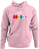 Φούτερ με κουκούλα - Hello Summer - Color Thumbnail Pink