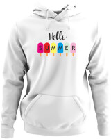 Φούτερ με κουκούλα - Hello Summer - Color Thumbnail ΄Ασπρο