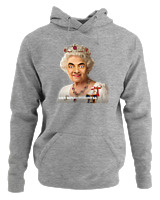 Φούτερ με κουκούλα Αντρικό - Her Royal Beanness - Color Thumbnail Γκρι Μελανζέ
