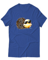 T-Shirt Αντρικό - Here For The Chicks - Color Thumbnail Μπλε Ρουά