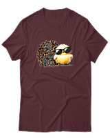 T-Shirt Αντρικό - Here For The Chicks - Color Thumbnail Μπορντό