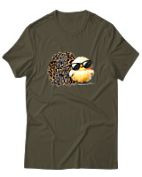 T-Shirt Αντρικό - Here For The Chicks - Color Thumbnail Χακί