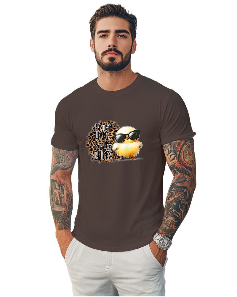 T-Shirt Αντρικό - Here For The Chicks - Image 1