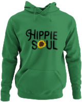 Φούτερ με κουκούλα - Hippie Soul - Color Thumbnail Kelly Green