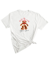 T-Shirt Woman Fashion Γυναικείο - Hold Me With Love - Color Thumbnail WHITE