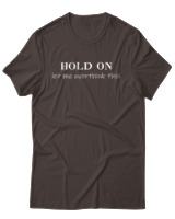 T-Shirt Αντρικό - Hold On  - Color Thumbnail Καφέ