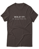 T-Shirt  Γυναικείο - Hold On  - Color Thumbnail Καφέ