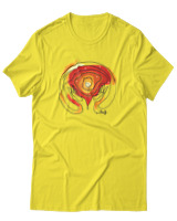T-Shirt Αντρικό - Hold The Universe In There Hands - Color Thumbnail Κίτρινο