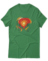 T-Shirt Αντρικό - Hold The Universe In There Hands - Color Thumbnail Πράσινο