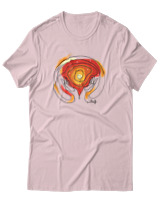 T-Shirt Αντρικό - Hold The Universe In There Hands - Color Thumbnail Απαλό Ροζ