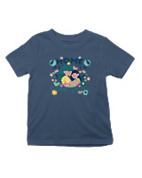 T-Shirt  Παιδικό - Home Is Where My Mom Is - Color Thumbnail Σκούρο Μπλε