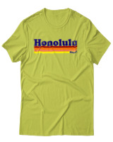 T-Shirt Αντρικό - Honolulu Hawaii - Color Thumbnail Λαχανί