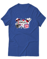 T-Shirt Αντρικό - Honolulu - Color Thumbnail Μπλε Ρουά