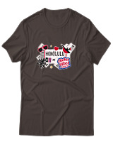 T-Shirt Αντρικό - Honolulu - Color Thumbnail Καφέ
