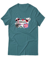 T-Shirt Αντρικό - Honolulu - Color Thumbnail Μπλε Πράσινο