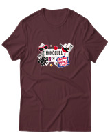 T-Shirt  Γυναικείο - Honolulu - Color Thumbnail Μπορντό