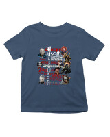 T-Shirt  - Horror Killers - Color Thumbnail Σκούρο Μπλε
