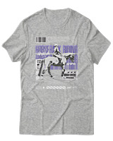 T-Shirt Αντρικό - Horse Riding - Color Thumbnail Γκρι Μελανζέ