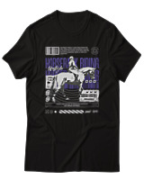 T-Shirt Αντρικό - Horse Riding - Color Thumbnail Μαύρο
