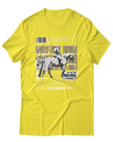 T-Shirt Αντρικό - Horse Riding - Color Thumbnail Κίτρινο
