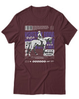T-Shirt Αντρικό - Horse Riding - Color Thumbnail Μπορντό