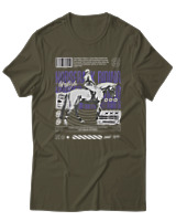 T-Shirt Αντρικό - Horse Riding - Color Thumbnail Χακί