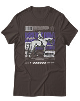 T-Shirt Αντρικό - Horse Riding - Color Thumbnail Καφέ