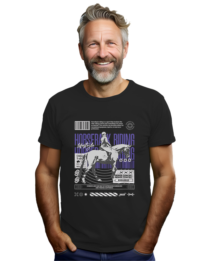 T-Shirt Αντρικό - Horse Riding - Image 2