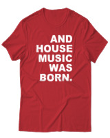 T-Shirt Αντρικό - House Music Was Born - Color Thumbnail Κόκκινο